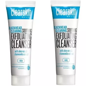 Clearskin Успокаивающее отшелушивающее очищающее средство от черных точек с экстрактом алоэ и ромашки 125 мл, Avon