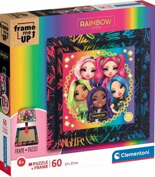 Clementoni, пазл Rainbow High, с рамкой, 60 шт.