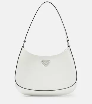Cleo Маленькая кожаная сумка через плечо Prada, белый