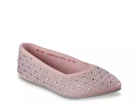 Cleo Point Gleam N' Glow Балетки Skechers, Rose Pink