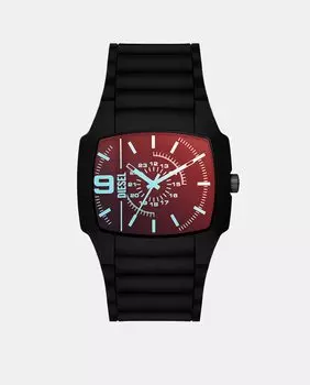 Cliffhanger DZ 2166 черные силиконовые мужские часы Diesel, черный