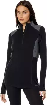 Clima-Шерсть Zip-T Hot Chillys, цвет Black/Grey