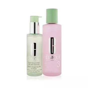 Clinique 3 Step Clarifying Lotion 3 с мылом для лица для жирной кожи 400мл