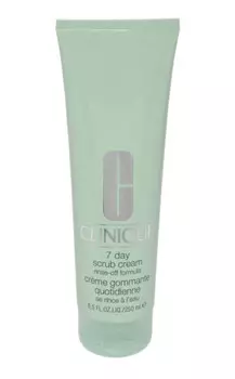 Clinique, 7-дневный скраб-крем-смываемая формула, пилинг для лица, 250 мл