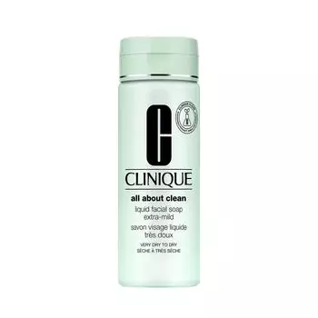 Clinique All About Clean Liquid Facial Soap Мягкое жидкое мыло для лица для очень сухой и сухой кожи 200мл