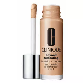 Clinique Beyond Perfecting Foundation + Concealer Тональный крем с высокой степенью покрытия и консилер в одном флаконе 07 Cream Chamois 30 мл
