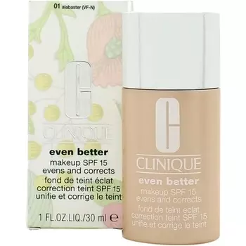 Clinique Even Better Liquid Foundation SPF 15 01/CN10 Алебастр 30 мл