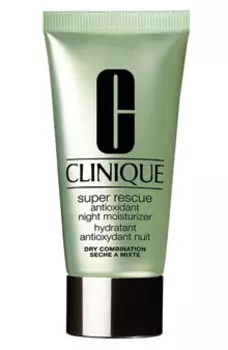 Clinique, Super Rescue AntiOXant, ночной увлажняющий крем с антиоксидантными свойствами для нормальной и сухой кожи, 50 мл