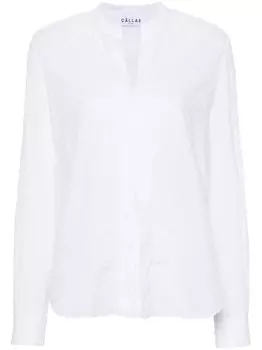 Cllas Milano блузка Athena с вышивкой в горох, белый