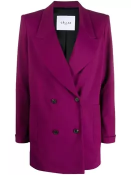 Cllas Milano двубортный блейзер New Vittoria, фиолетовый