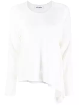 Cllas Milano джемпер Heloise с асимметричным подолом, белый