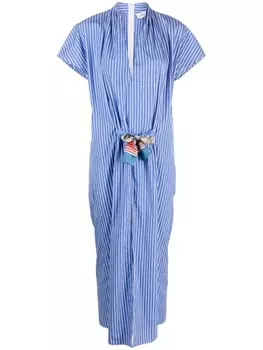 Cllas Milano платье-рубашка Saffron с шарфом, синий