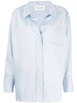 Cllas Milano поплиновая рубашка Petra в полоску, синий