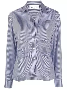 Cllas Milano рубашка Sierra в тонкую полоску, белый