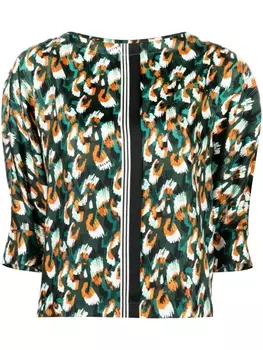 Cllas Milano шелковая блузка Gia, зеленый
