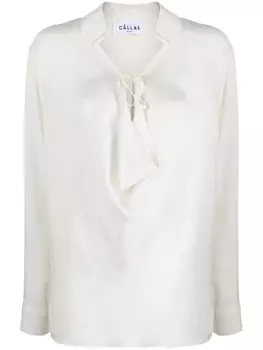 Cllas Milano жаккардовая блузка Misia, белый