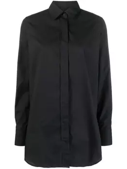 Closed длинная рубашка из органического хлопка, черный