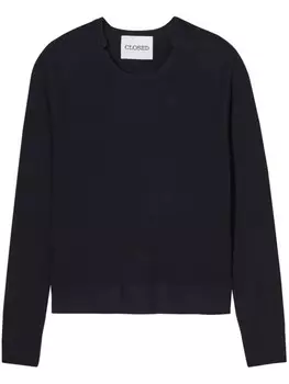 Closed джемпер из органической шерсти и шелка, черный