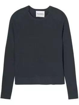 Closed джемпер из органической шерсти и шелка, серый