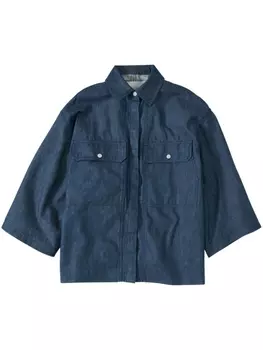 Closed джинсовая рубашка оверсайз, синий