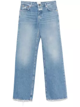 Closed джинсы с нашивкой-логотипом, синий