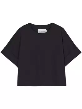 Closed футболка Turn Up из органического хлопка, черный