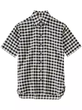 Closed клетчатая рубашка оверсайз, белый