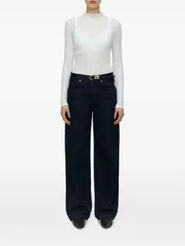 Closed кружевной топ с воротником-стойкой, белый