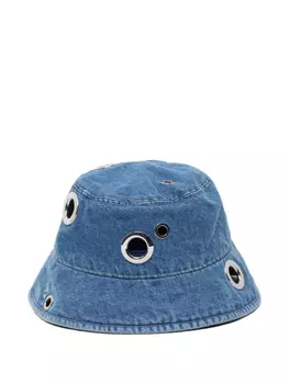 Closed панама с люверсами, синий