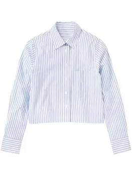 Closed полосатая рубашка из органического хлопка, синий