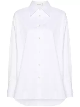 Closed поплиновая рубашка с разрезом, белый