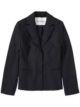 Closed приталенный блейзер, черный