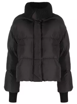 Closed пуховик с воротником в рубчик, черный