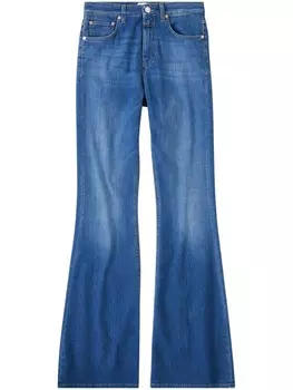 Closed расклешенные джинсы Rawlin с высокой посадкой, синий