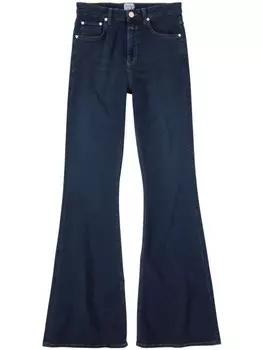 Closed расклешенные джинсы Rawlin с высокой посадкой, синий