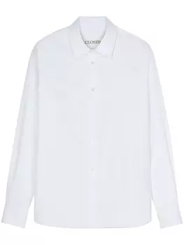 Closed рубашка на пуговицах с классическим воротником, белый