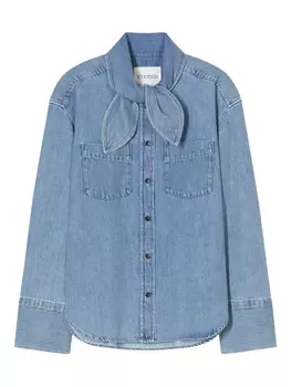 Closed рубашка с шарфом, синий