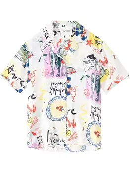 Closed шелковая рубашка Resort, белый