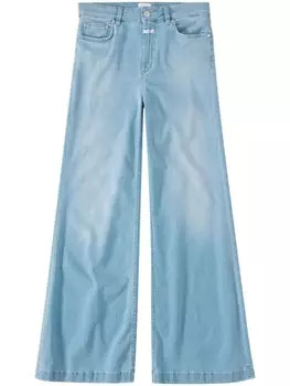 Closed широкие джинсы Glow-Up с завышенной талией, синий