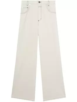 Closed широкие джинсы Morus средней посадки, нейтральный цвет