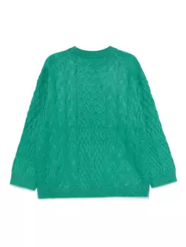 Closed свитер фактурной вязки, зеленый