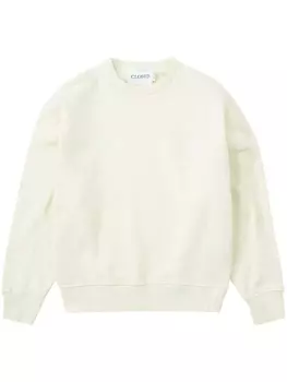 Closed толстовка из органического хлопка с вышитым логотипом, нейтральный цвет