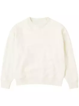 Closed толстовка из органического хлопка с вышитым логотипом, белый