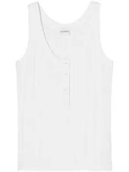 Closed топ в рубчик, белый