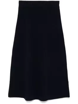 Closed трикотажная юбка миди А-силуэта, синий