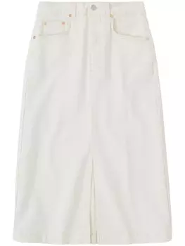 Closed юбка миди из денима, белый