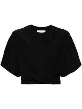 Closed укороченная футболка с завязками, черный