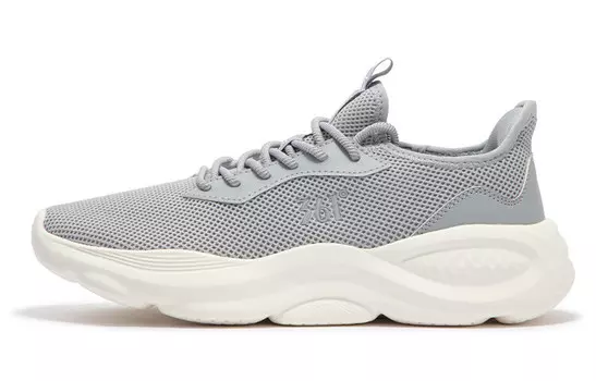 Cloudwalk One-Foot Pedal Series Кроссовки для жизни для мужчин с низким верхом, холодный туман, серый/перьевой белый 361°