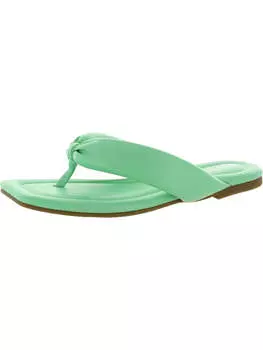 Cloverr женские сандалии-шлепанцы из искусственной кожи с мягкой стелькой Bar III, цвет green smooth