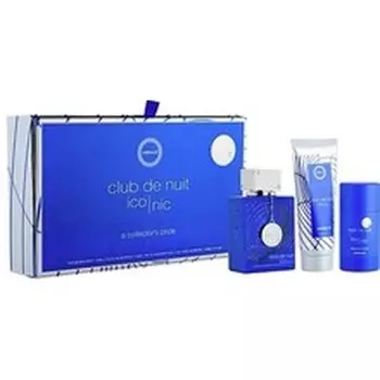 Club De Nuit Blue Iconic Gift Set - парфюмированная вода 105 мл, гель для душа 100 мл, дезодорант 75 г Armaf